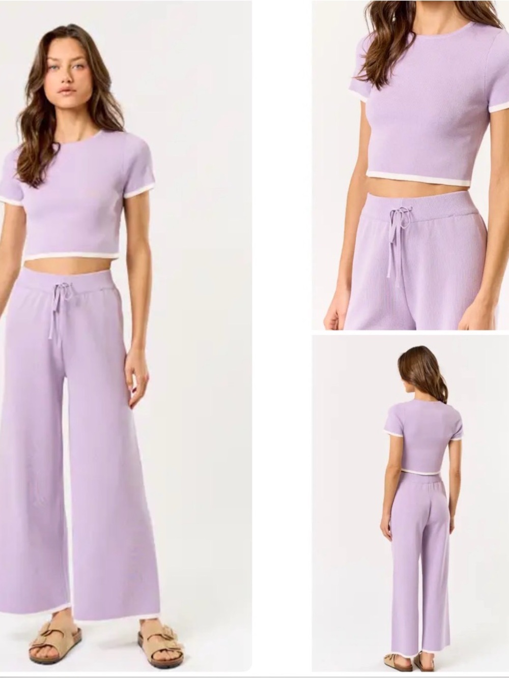 Light Lavender Knit Set